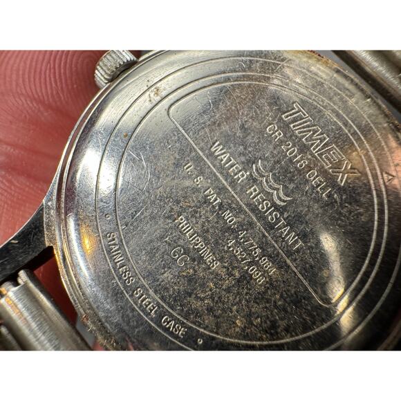Vtg Timex Indiglo Men\'s Blue/Date Dial Stainless Steel Watch W/R 30M 35.4mm main image 9